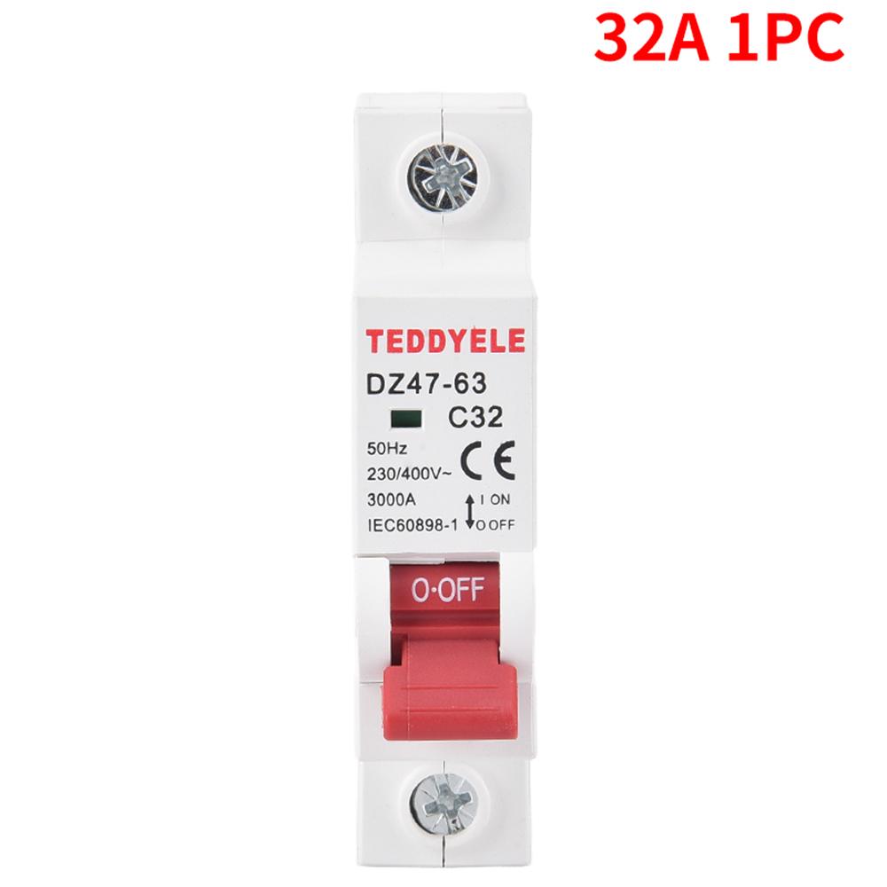 Jistič, 1P, volitelný 10A-63A, AC 230V~400V, vhodný pro domovní rozvodnice