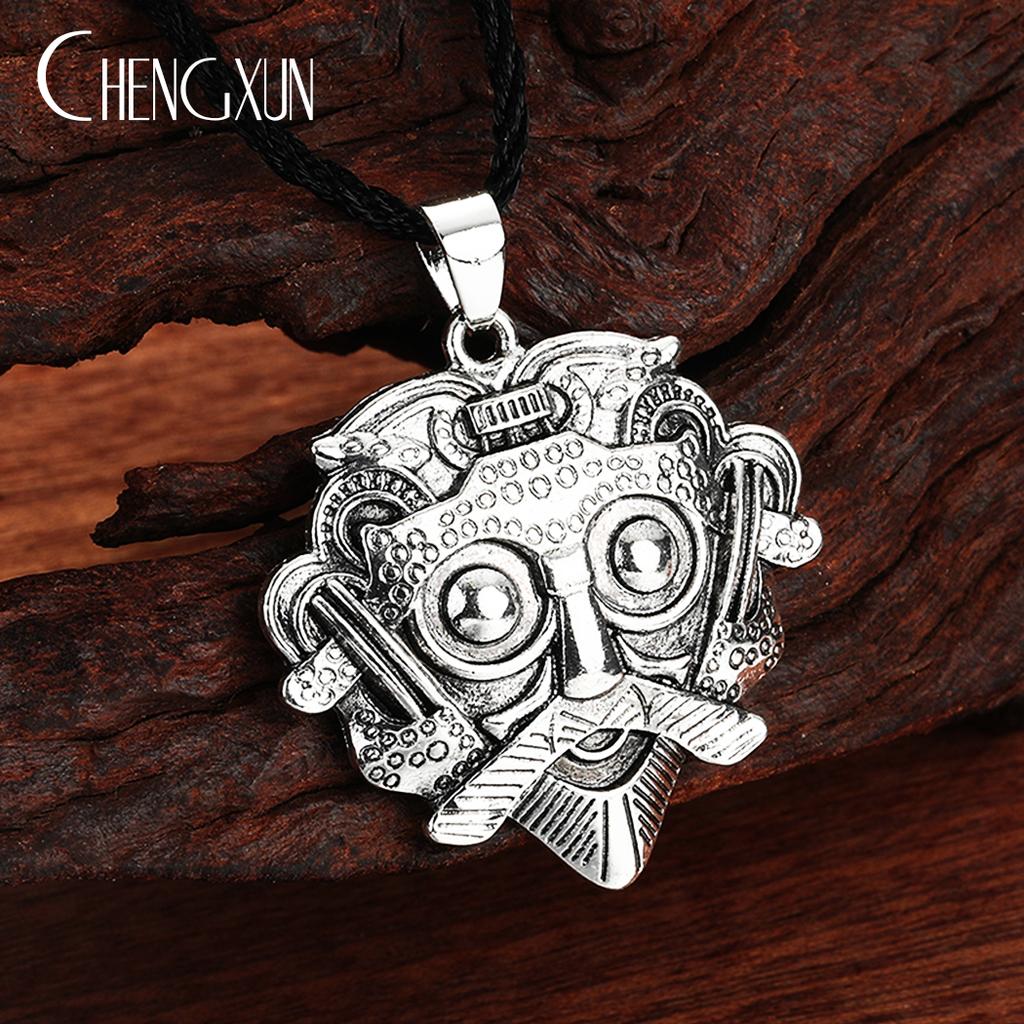 Viking Triple Horn Triskelion Necklace Men Women Multiple Punk Gothic Style Norse Amulet Pendant Slavic Talisman Jewelry for Boy