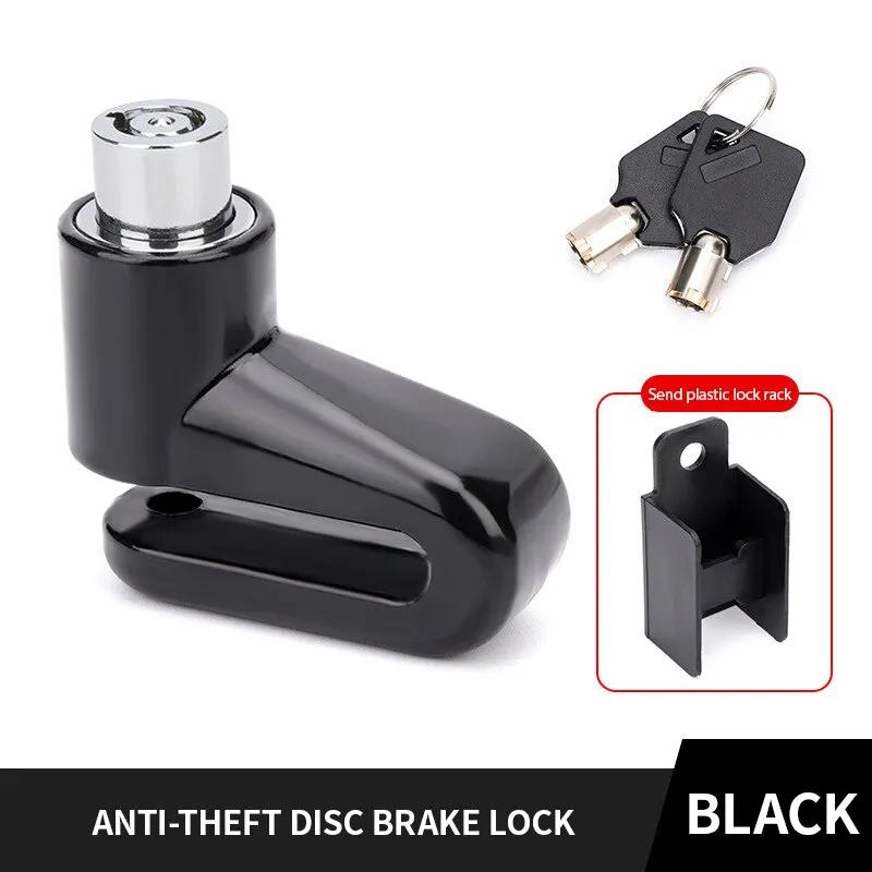 Anti-Theft Motorcycle Disc Brake Lock Safety Wheel Lock for Mountain & Road Bikes Includes 2 Keys