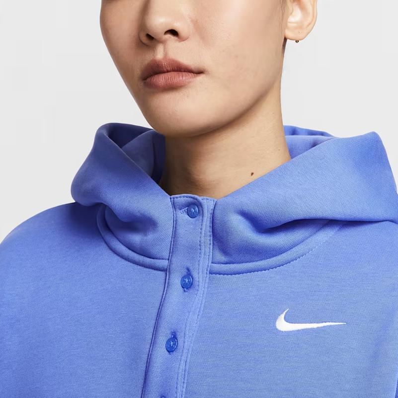 Nike Sweatshirts Women's Light Medium Blue Hooded Thickened Regular IF0259-460