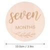 Xiaomi Wooden Wood Chip Month Souvenir Card Baby Growth Milestone Double Sided Laser Engraved Wooden Chip Newborn Photography Props