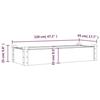 VidaXL Lit surélevé de jardin doublure 120x45x25 cm bois massif sapin 364288