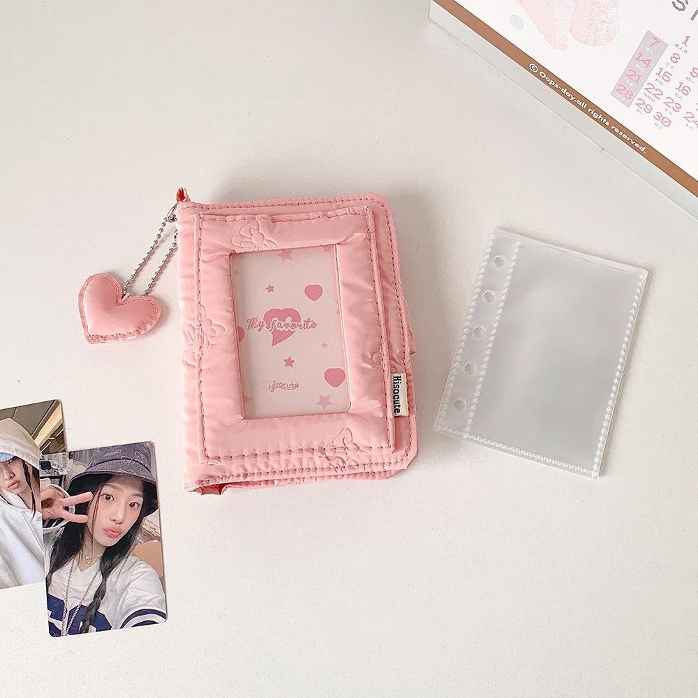 Simple High-Value Mini Ring Binder Photo Album for Instant Camera Photos and Collectible Cards