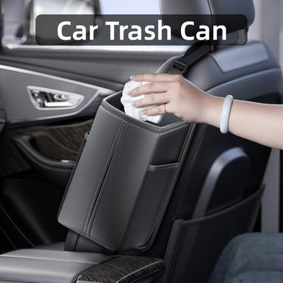 Kožená boční úložná taška na sedadlo do auta Závěsný organizér na sedadlo do auta Držák na kapesníky Držák na pohár Síťovaná úložná kapsa na telefon Láhev