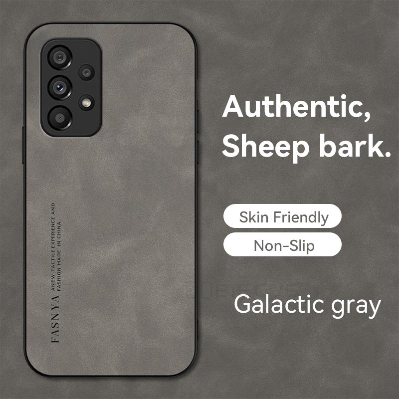 Sheepskin Leather Case For Samsung Galaxy A53 A33 A72 A03 A50 A20 A30 A31 A51 A71 A11 A22 A21S Luxury Shockproof Slim Soft Cover