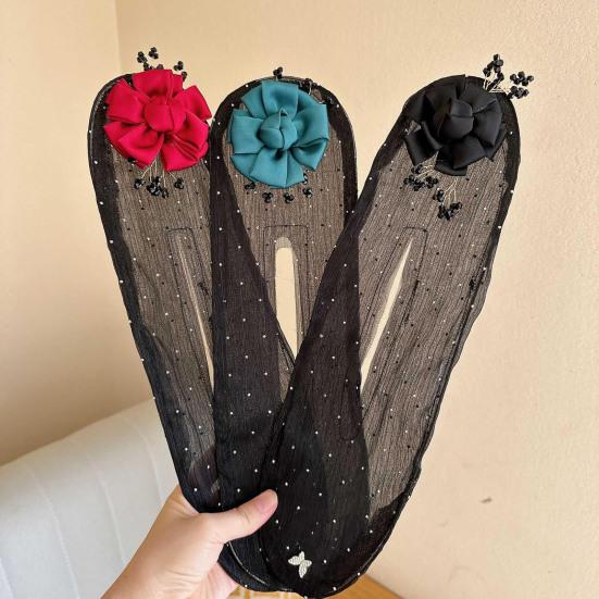 Yousheng 2Pcs Ball Hair Clip Bun Maker Hair Roller Curler Deft Bun Twister Shaper Long Hair Easy Fast Snap Roll Tool Lazy Women Hair Styling