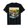 Armadillo And Sun Vintage 80er Retro Summer Vacation T Shirt Vintage Graphic Unisex Comfortable Top For Everyday Wear