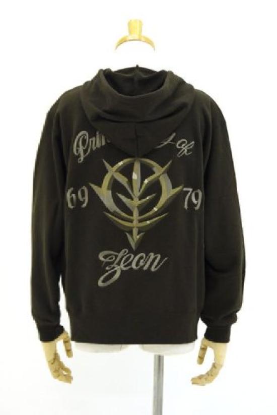 

Mobile Suit Gundam Zeon Mark Embroidery Zip Parka Moss SizeS