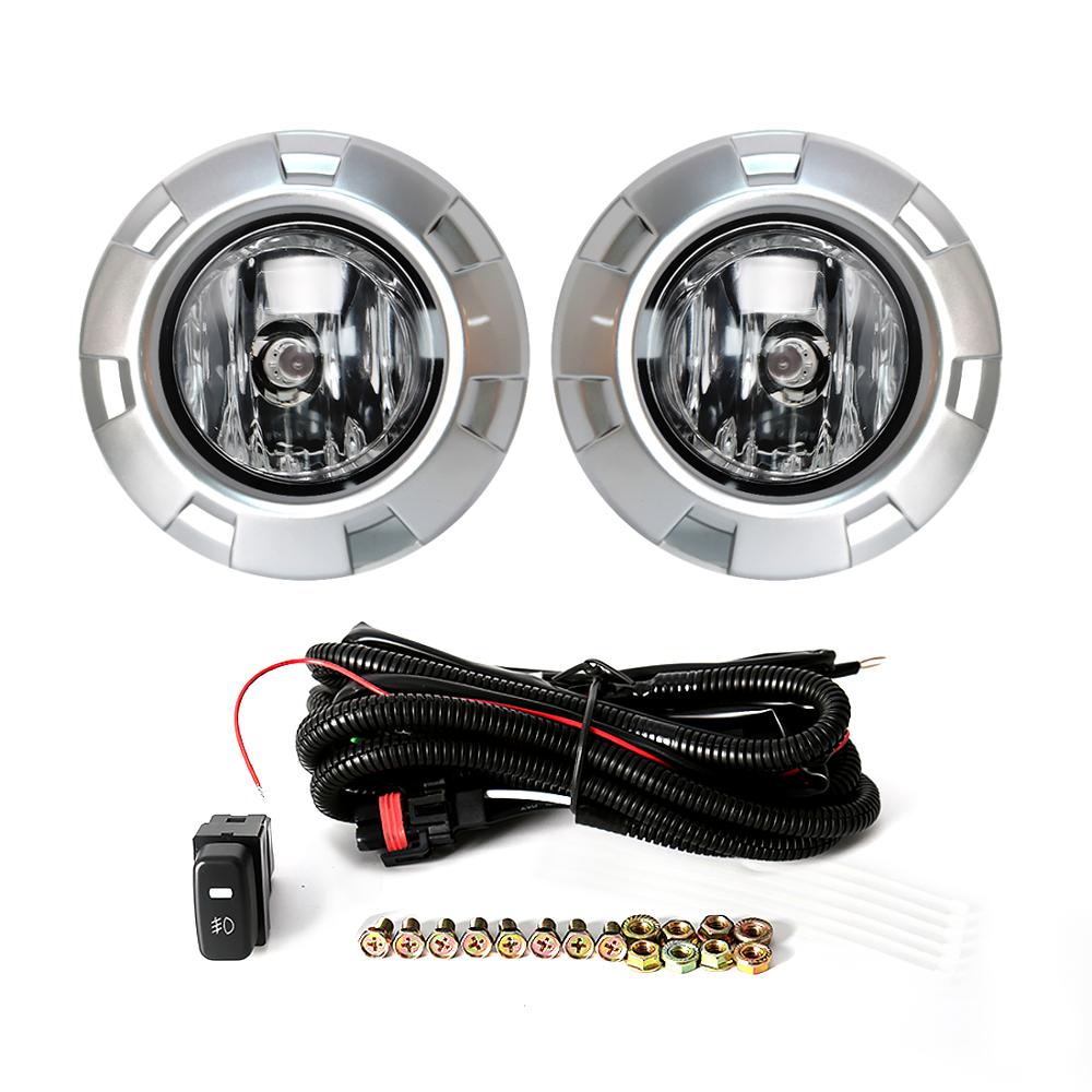 

Автомобильные противотуманные фары для Mitsubishi Pajero 3 2007 2008 2009 2010 V73 V97 передний бампер хромированная покраска крышка