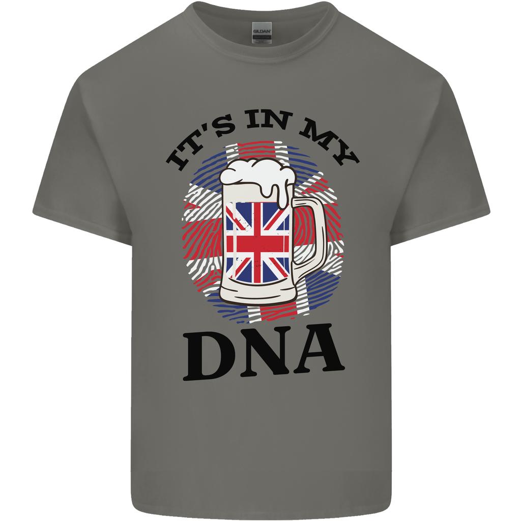 British Beer Its in My DNA Union Jack Flag Unisexs Light Cotton TShirt