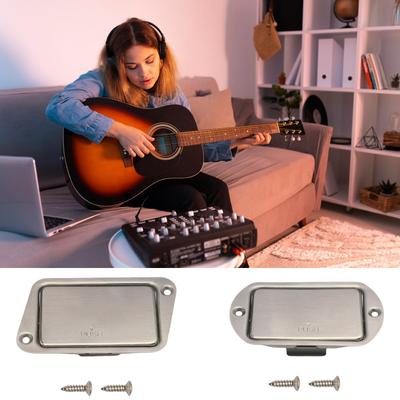 Stainless Steel Battery Box Electric Guitar Battery Holder Easy Installation Metal Texture Perfect for Various Models