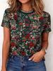 New Paisley Bohemia Vintage T-Shirts Floral Graphic 3D Print Women's Short Sleeve T Shirt Tees Harajuku Y2K Tops Female Clothing