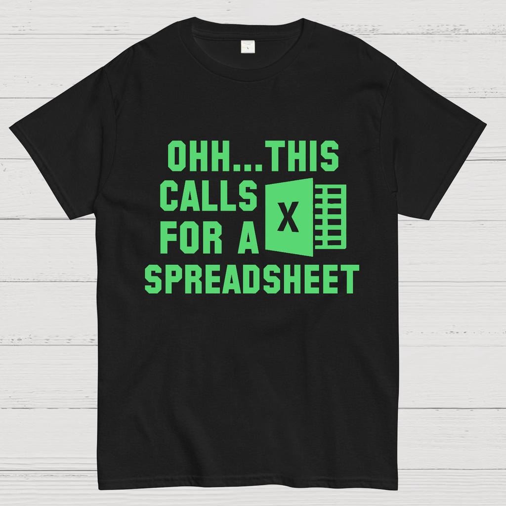 Ohh... Questo richiede un Foglio di Calcolo T-shirt Unisex Pesante 100% Cotone