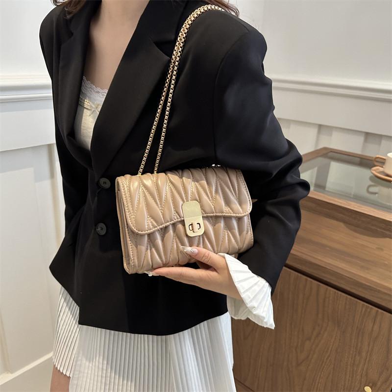 Trendy Vintage Commuter Bag Stylish Summer 2024 Shoulder Crossbody Square Pu Bag