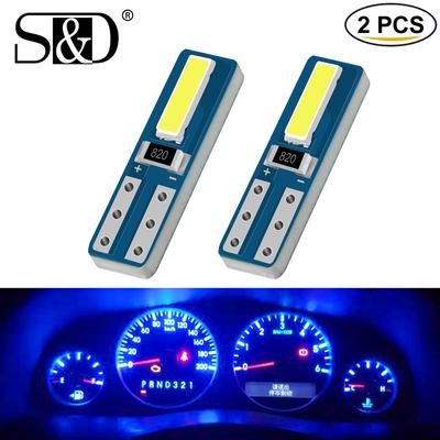 2 Adet T5 Led Ampul W3W W1.2W Led Canbus Araba İç Aydınlatma Pano ısınma göstergesi Kama Otomatik Gösterge Lambası