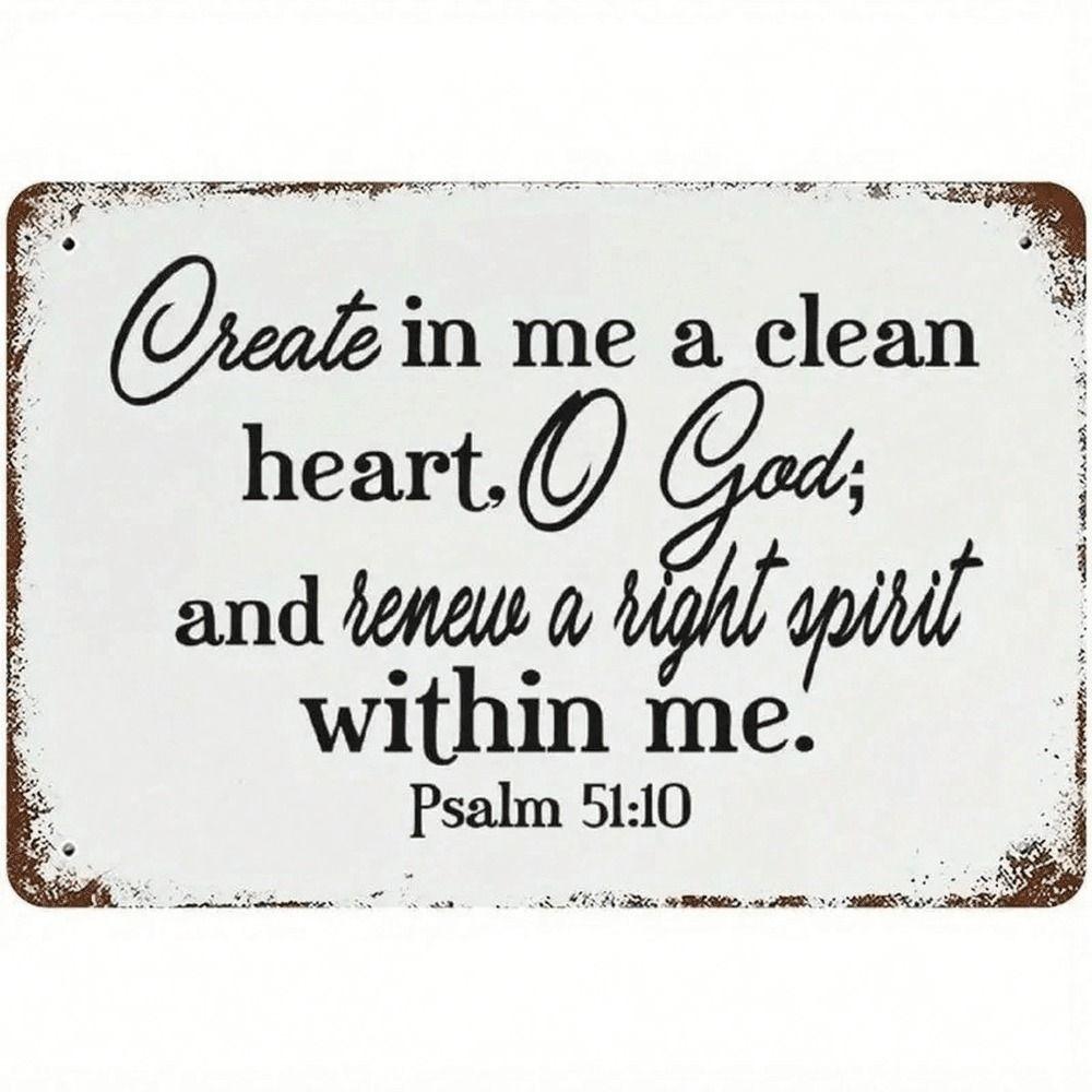 Vintage Metal Wall Signs with Quotes & Prayers for Home, Kitchen, Bar, Flat Decorative Plaques with Poems, Easy Install, Farmhouse Style