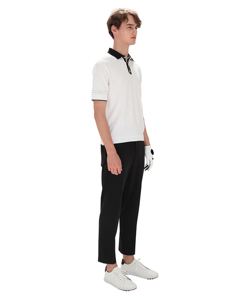 AVEN Classic Knit Polo Shirt White