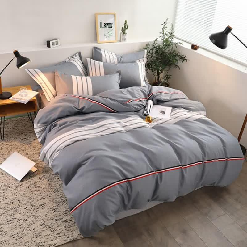 Plover Washed Cotton 4-Piece Bedding Set