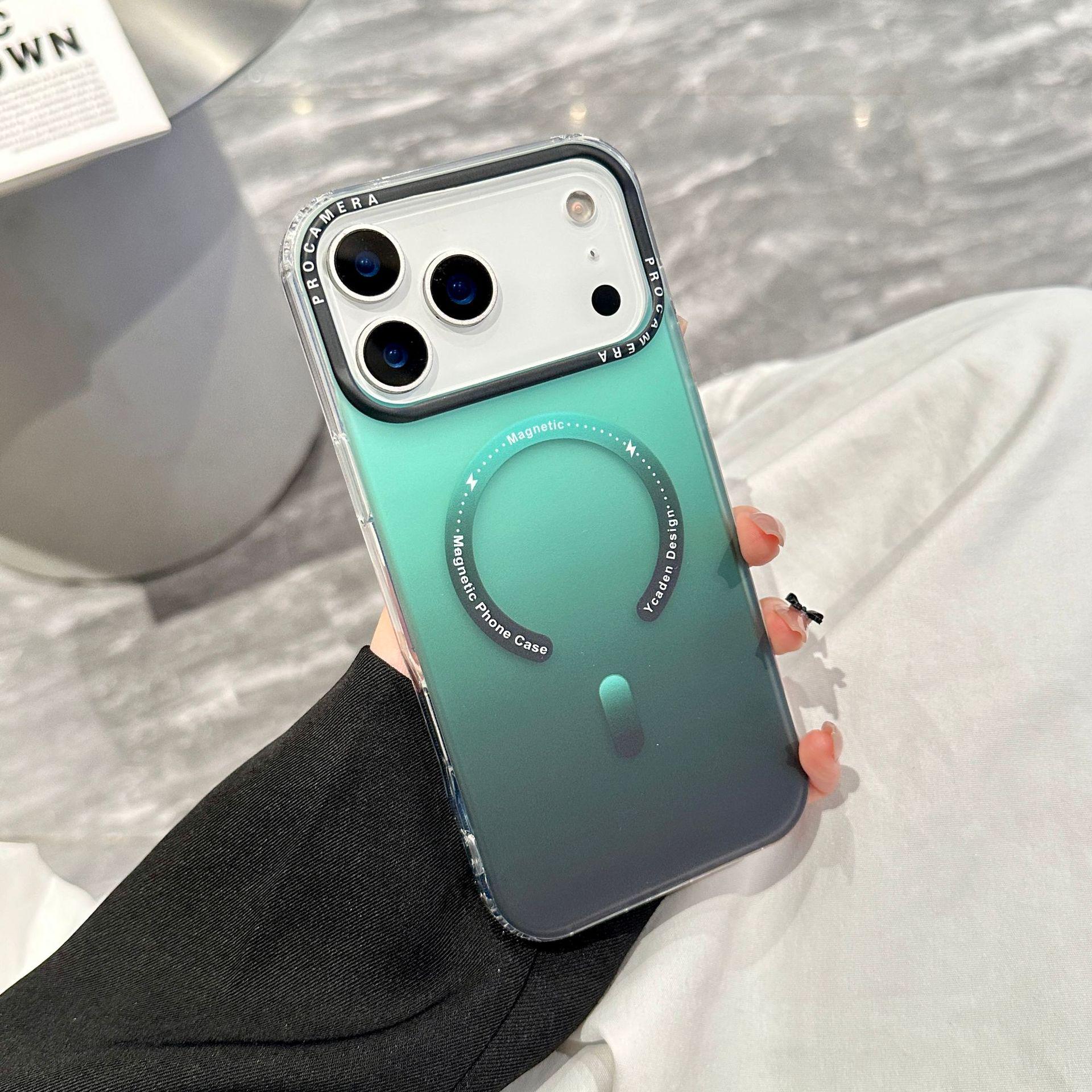 Gradient Magnetic Frosted Phone Case for Apple 17 Pro Max, iPhone 16 & 15 iPhone 17 Pro Max