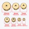 100pcs Stainless Steel Beads Flat Round Bead Gold Color Loose Spacer Beads for DIY Bracelet Necklace Jewelry Making Wholesale