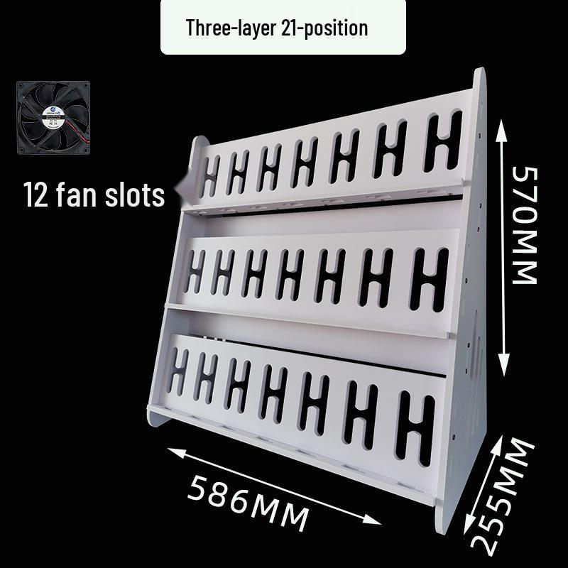 Stüdyo Çok Açılı Şarj Standı: Dikey Çoklu Telefon Tutucu ve Çok Katlı Raf