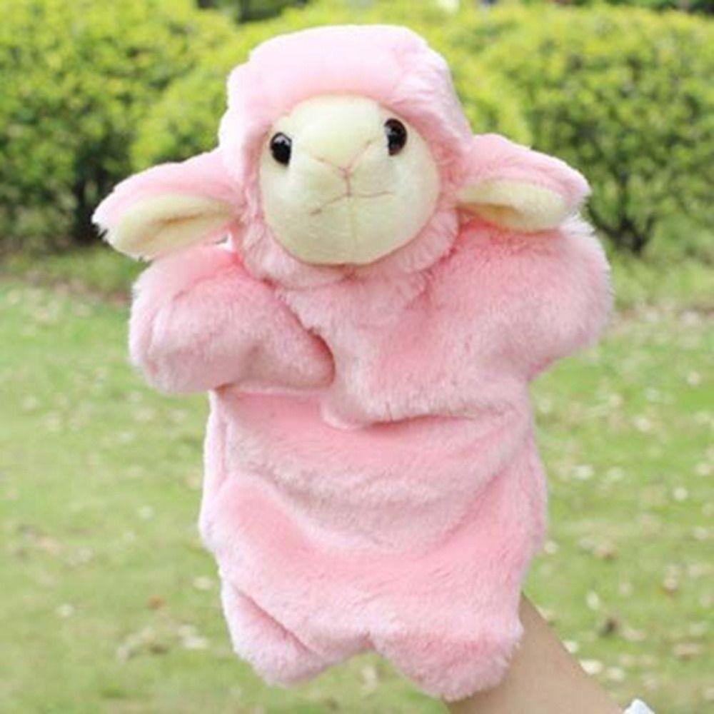 Sheep Animal Hand Puppet Plush Dolls Children Puppets Learning Cartoon Plush Toys  Kids Gift