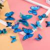 12 Stück Schmetterling Wandaufkleber Doppellagig 3D Wanddekale Wasserdicht PVC