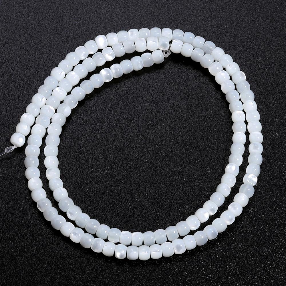 1 Strand Nature Shell Beads Top Shell Beads Round Loose Beads For DIY Charm Bracelet Necklace Jewelry Making Accessories
