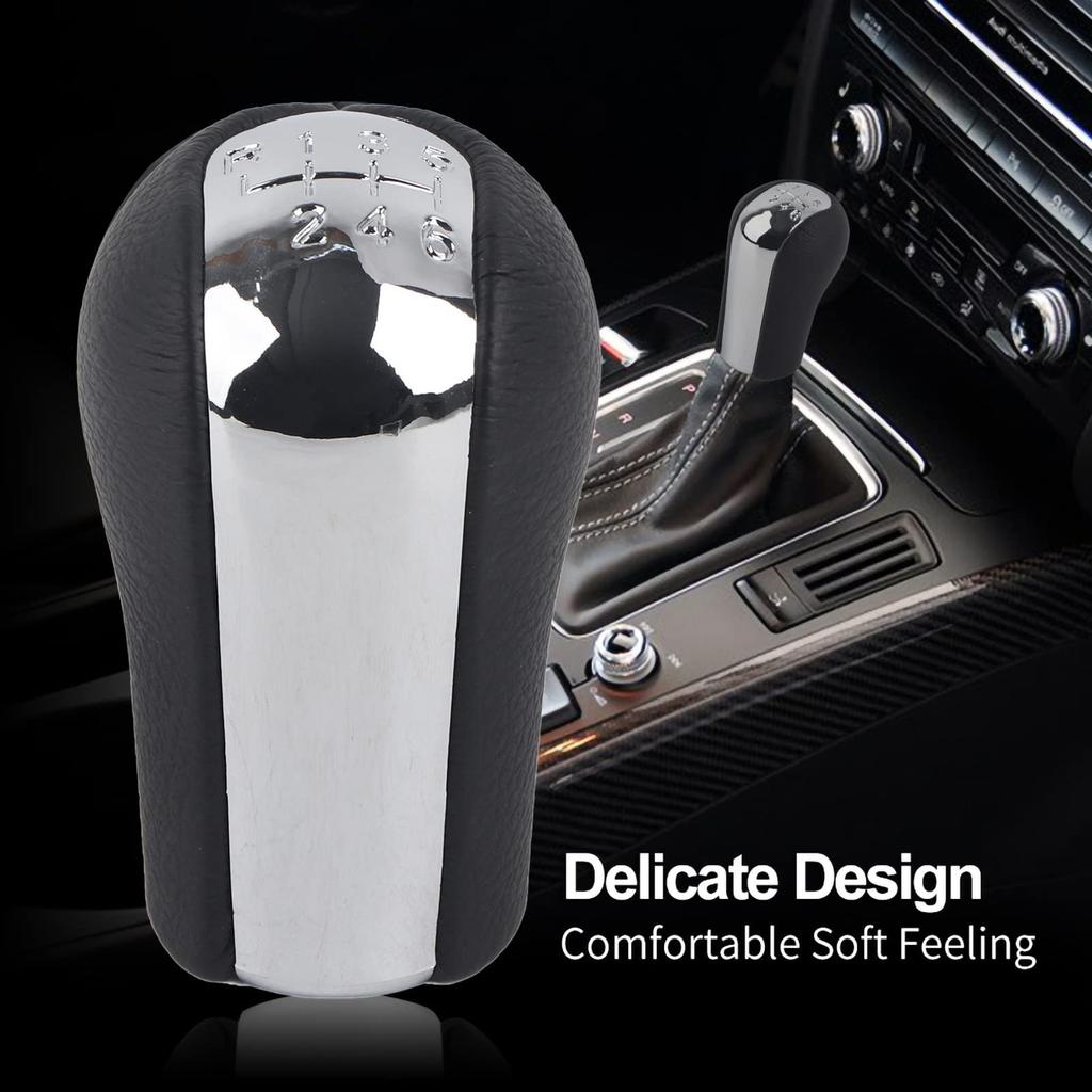 Akozon Gear Shift Knob PVC 6 Speed Lever Knob for Toyota AYGO 2005-2014 Verso