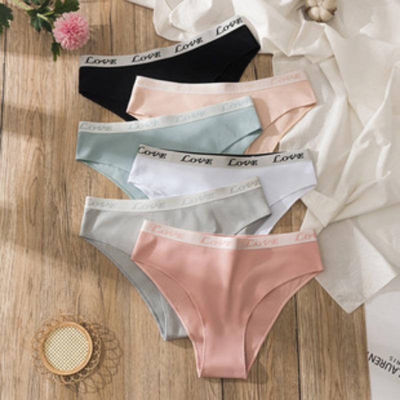 Women S High Waist Pure Cotton Solid Color Plus Size Underwear For Ladies