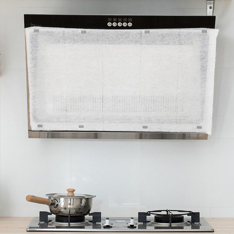 Range Hood Oil Filter Paper 10m Non-woven Oil Absorbing Sheets With 8 Magnets Cooker Hood Extractor Fan Kitchen Tools To Filter