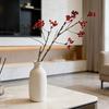 Artificial Berry Pick Realistic Yellow Blue Red Berries Stem Indoor Outdoor Holiday Party Home Office Decoration Faux Plants Branch