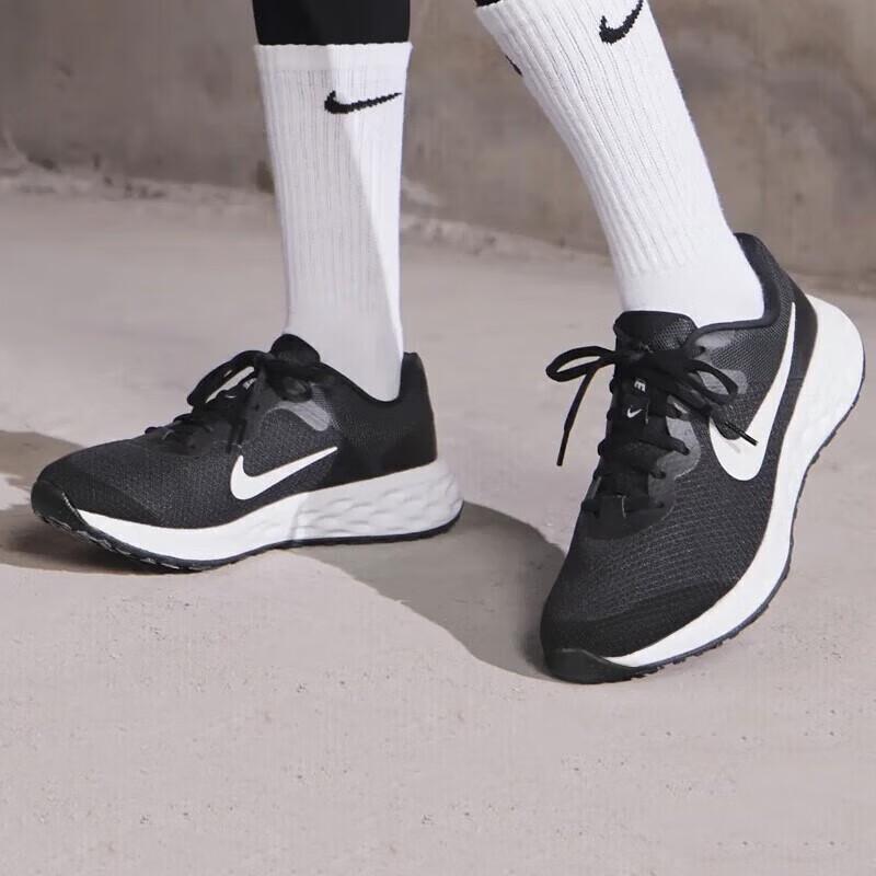 New Nike Revolution 6 'Black White' GS DD1096-003