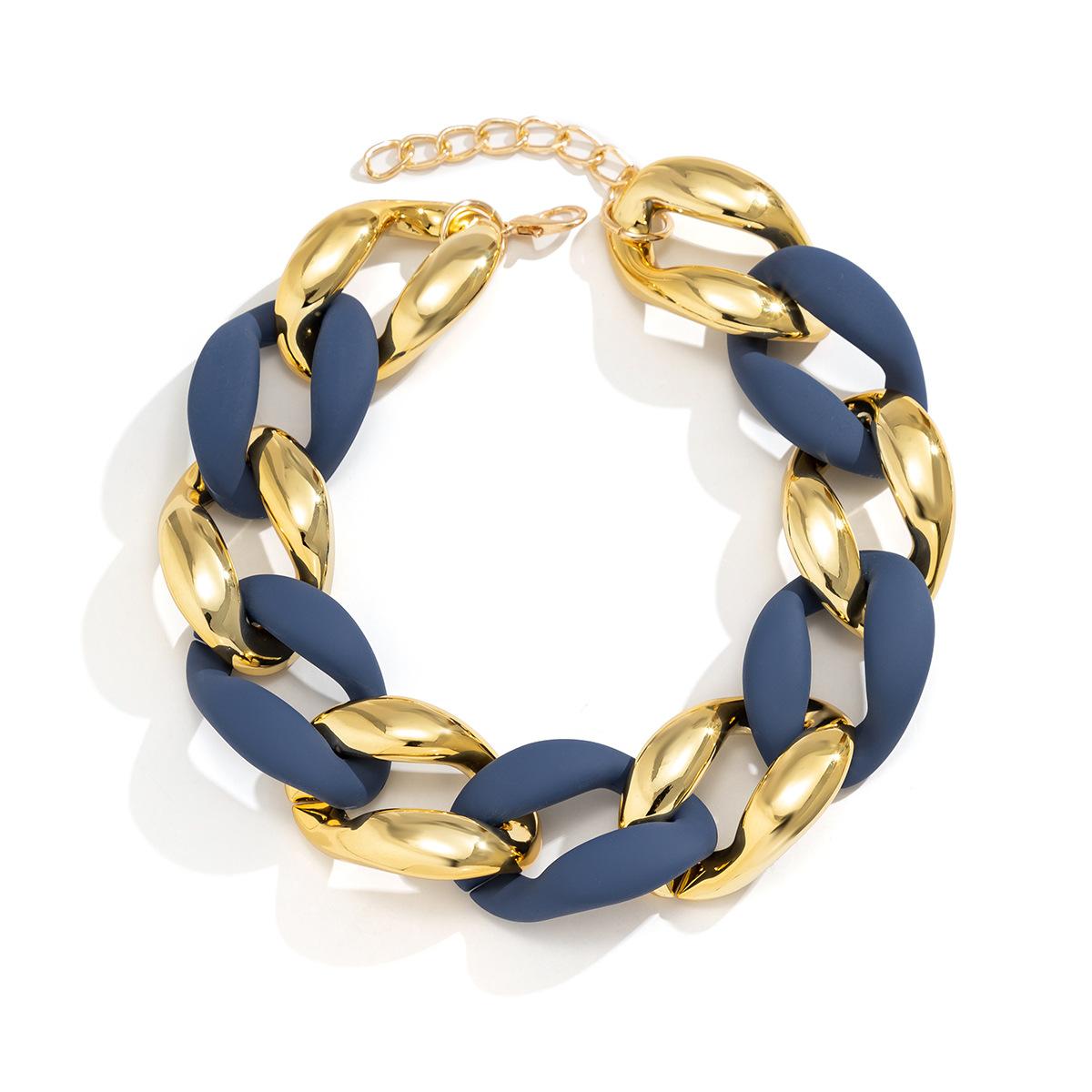 Эпатажные Панк Многослойные Цепочки Накопительные Ожерелья, Модные Геометрические Пуговицы, Персонализированные Ожерелья, Женские