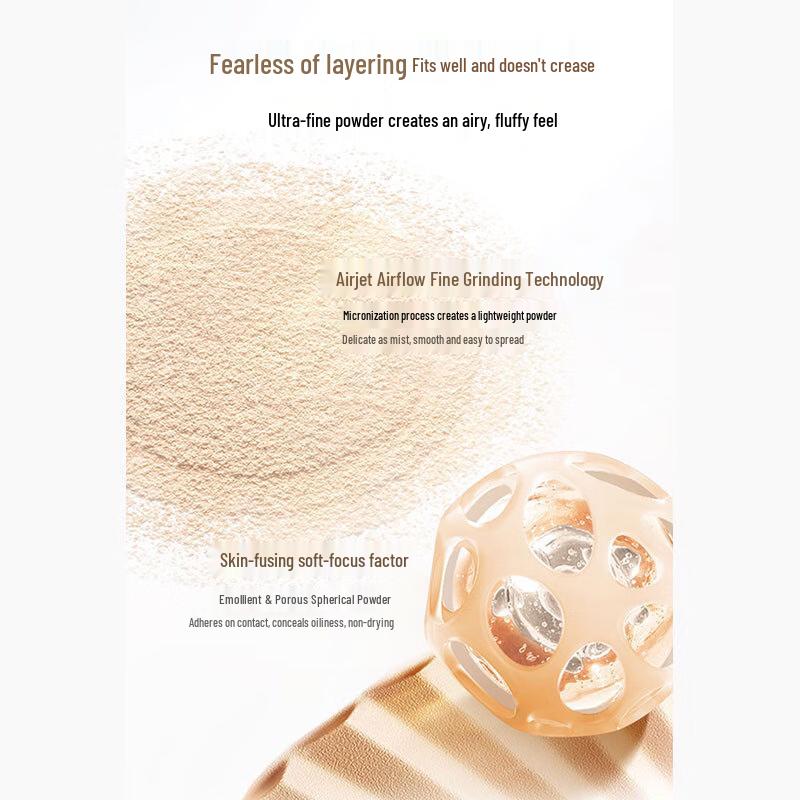 MAOGEPING Illusion Flower Soft Yarn Powder Compact
