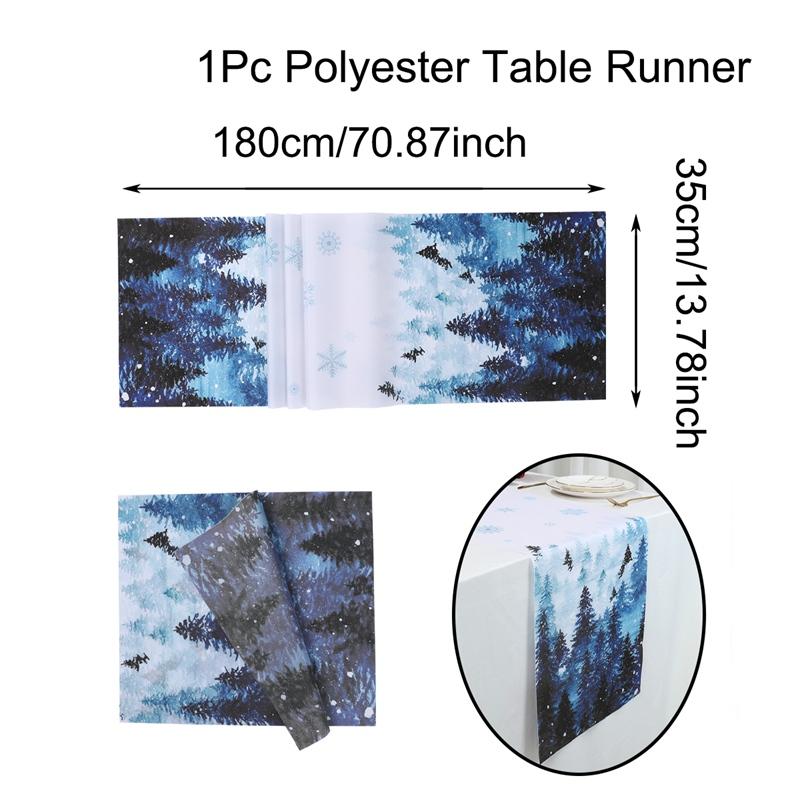 Christmas Table Runner Merry Christmas Table Decoration for Home 2024 Table Cover Xmas Ornament Navidad Natal New Year Gift 2025