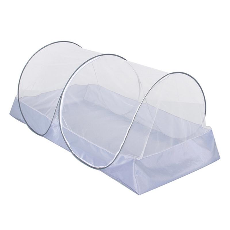

Portable Folding Camping Tent Single Outdoor Camping Mosquitoes Mesh Tent Breathable Mesh Shelter Easy to Installation білий