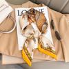 Luxury Brand Silk Satin Head Scarf For Women Animal Animal Kerchief Neck Scarfs 70cm Square Shawls and Wrpas Scarves For Ladies