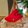 Plush Vegetable Shape Coin Purse With Data Cable Organizer For Kids And Teens