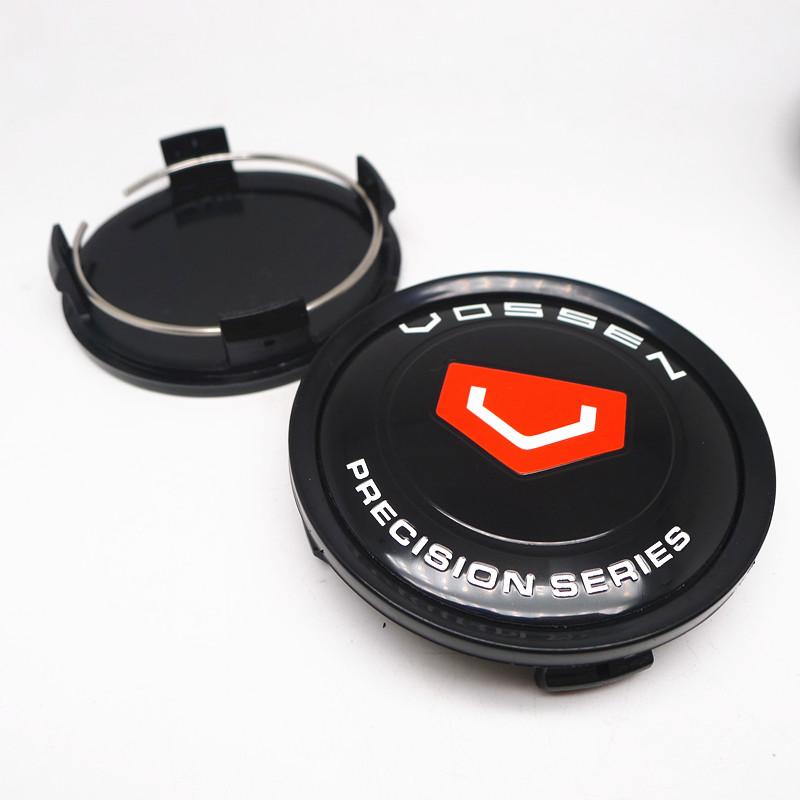 4 Stück 75mm Vossen Felgendeckel Nabenkappen für Auto Felgen Ersatz Staubdichte Abdeckung Radkappen Auto Styling Zubehör