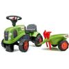 Claas Trettraktor mit Anhänger und Zubehör - FALK - Ab 12 Monaten - 100% in Frankreich hergestellt - 40% recycelter Kunststoff