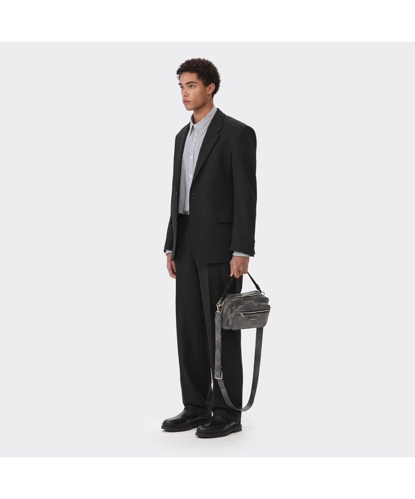 Keoseuuteommellou Black Relaxed Fit Wool Blended Setup Pants Cwpas26221Bkx