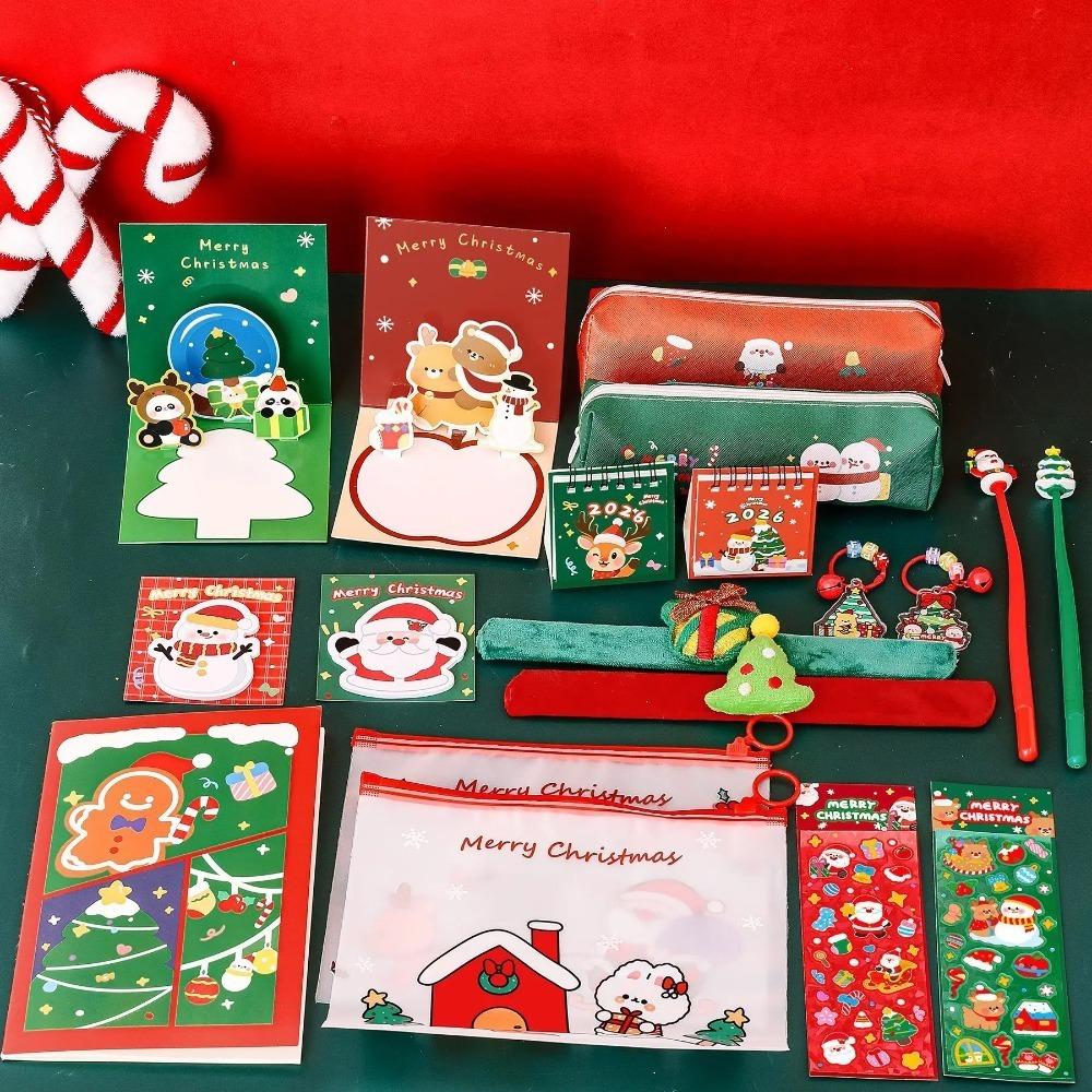1 Set 10 Pcs Christmas Stationery Set Student Award Prizes Learning Stationery Gifts Set School Supplies