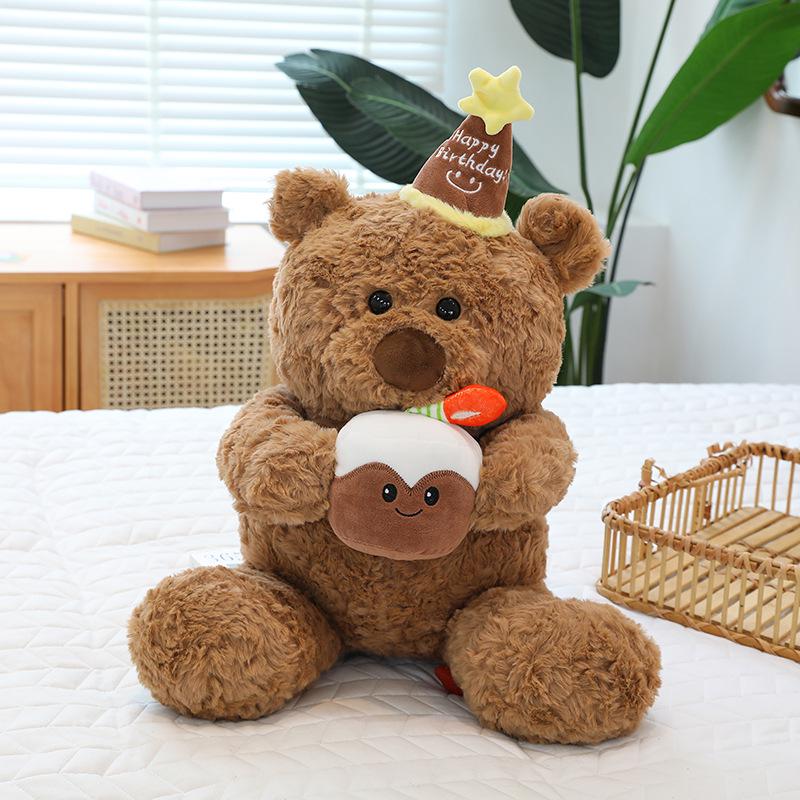 

Xiaohongshu Little Bear Plush Toy Cartoon Doll - Perfect Girlfriend Gift or Birthday Pillow 45cm