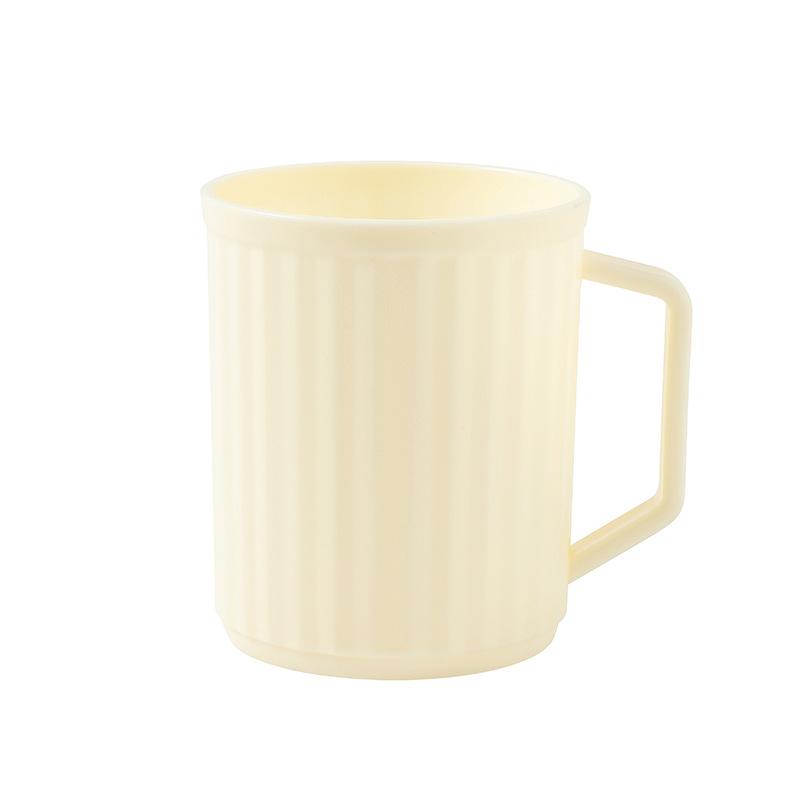 Household Bathroom Couple Toothbrush Cup Large-capacity Handle Vertical Pattern Washbasin Cup