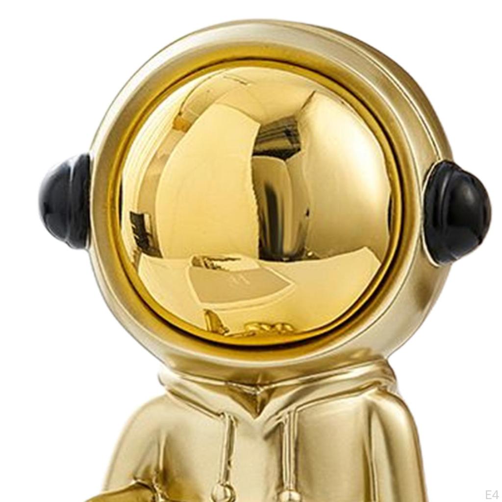Kreative Astronauten-Statue Spaceman-Figuren Harzmaterial Kunsthandwerk für Zuhause Schreibtisch Veranda Büro