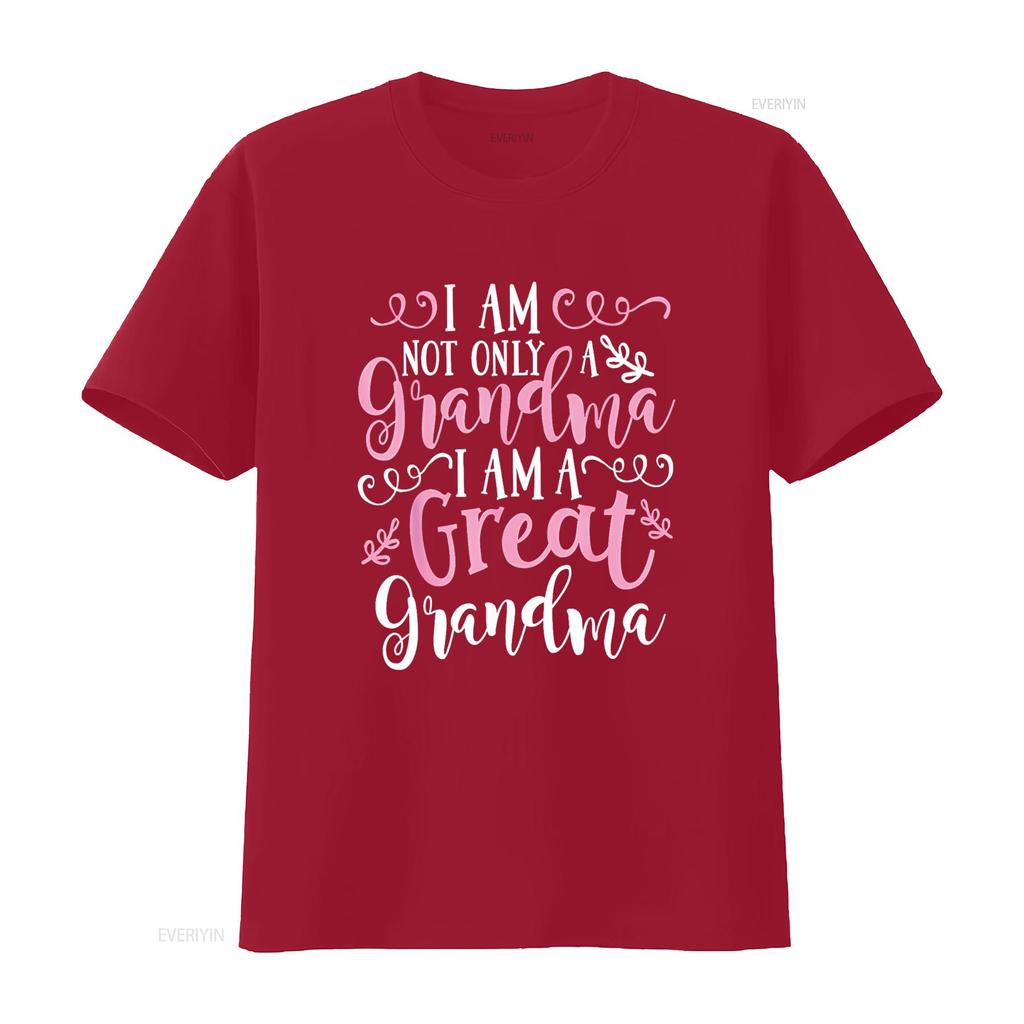 Cute Great Grandma T Shirt Funny  Vintage Washed Graphic Breathable Versatile Slightly Designer Clothes Comfortable Casual