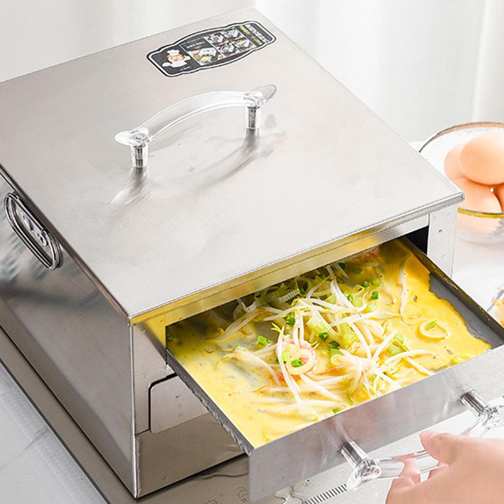 Machine Drawer Rice Noodle Roll Food Steamer Stainless Steel Pot Removable Lid And Enhanced Tray