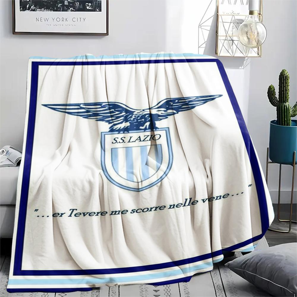 1PC Lazio Print Flannel Blanket, High Quality Comfortable for All Seasons, Home Decor, Warmth and Comfort, Perfect for Christmas Gifts