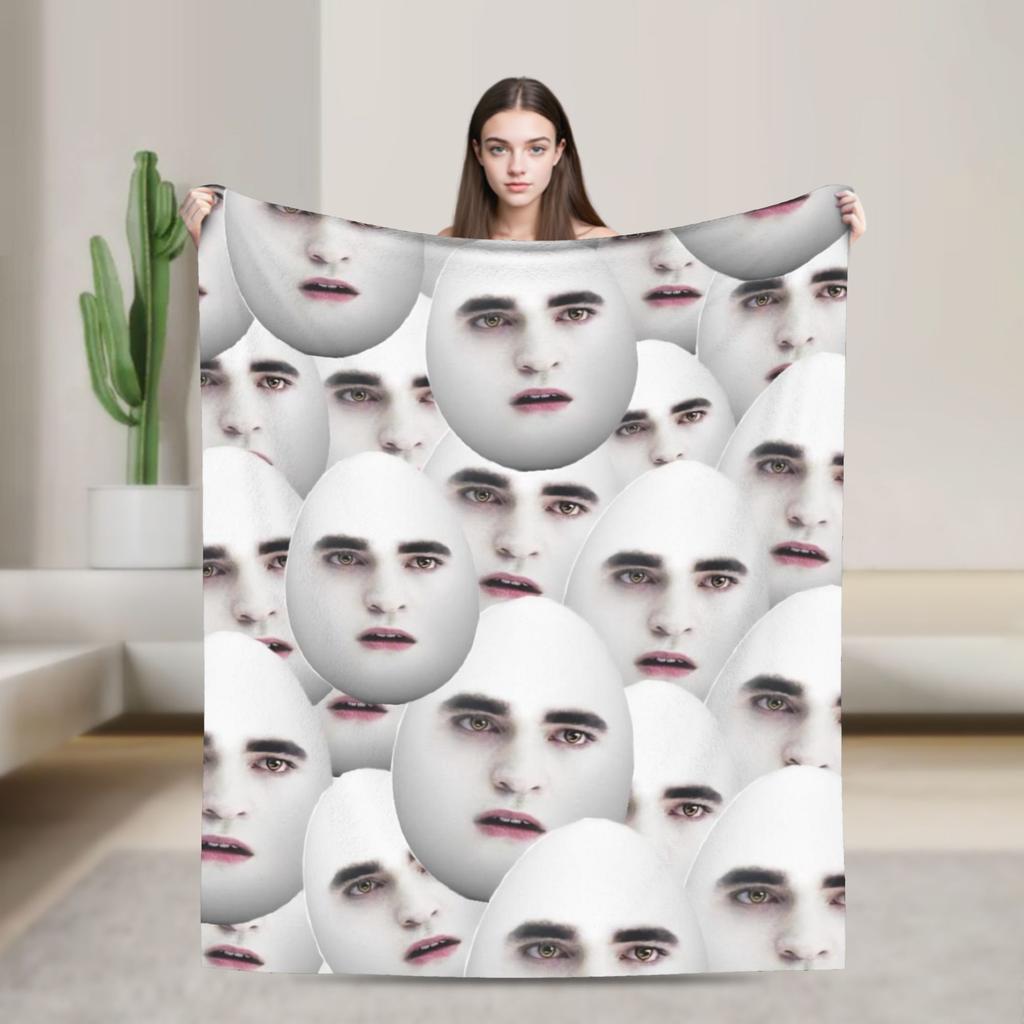 Funny Eggward Meme Blanket Twilight Edward Cullen Fuzzy Novelty Soft Throw Blankets For Home Autumn/Winter